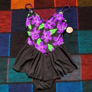 Vintage Deadstock 90's One Piece Swimsuit